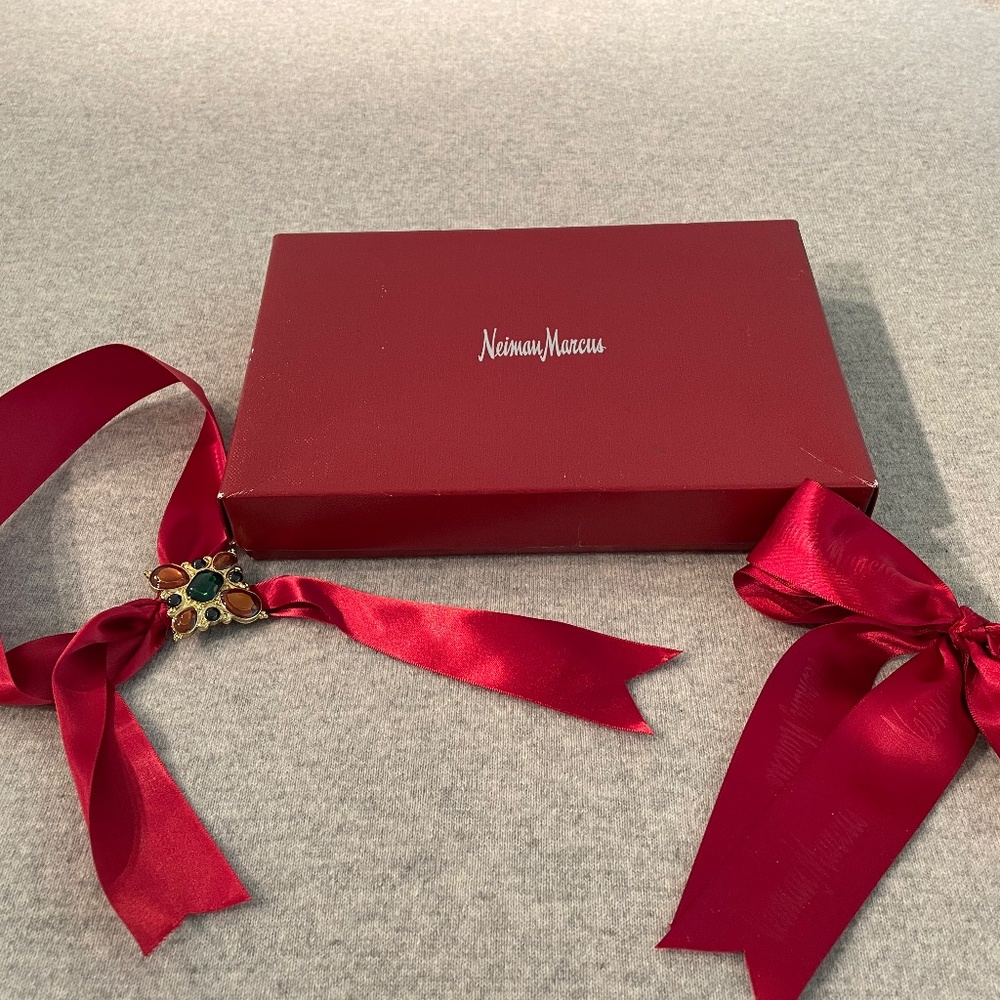 Neiman Marcus Red Gift Box with Ribbon